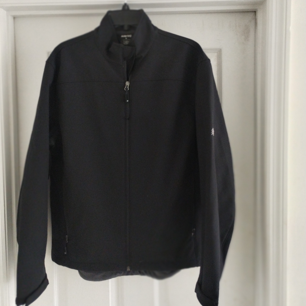 Men's Black Windbreaker Jacket